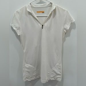 Lucy Tech | Tops | Lucy Tech 4 Zip Front Short Sleeve Womens Size